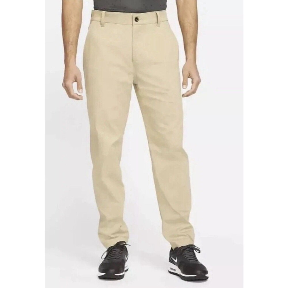 NWT Nike Men's Dri-Fit UV Chino Golf Pants DA4089-297 Beige Khaki Size 30x32